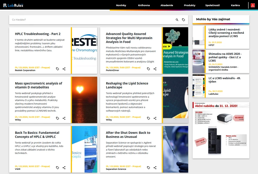 <p>LabRulez: LC a LCMS webináře - 49. týden</p>

