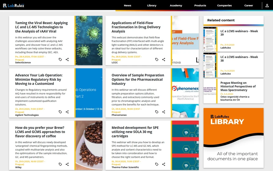 <p>LabRulez: LC and LCMS webinars - Week 40</p>