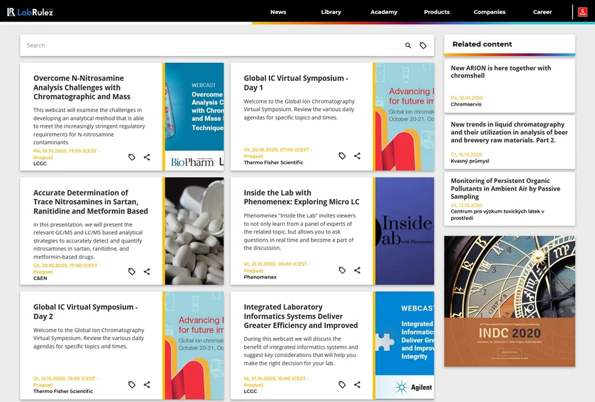 <p>LabRulez: LC and LCMS webinars - Week 43</p>
