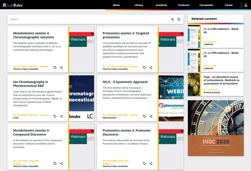 <p>LabRulez: LC and LCMS webinars - Week 47</p>
