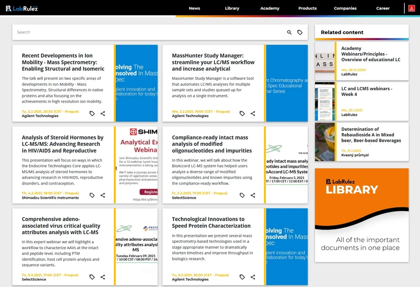 <p>LabRulez: LC and LCMS webinars - February 2021</p>
