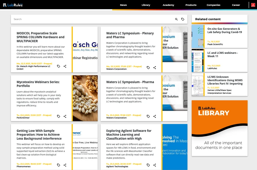 <p>LabRulez: LC and LCMS webinars - Week 12</p>
