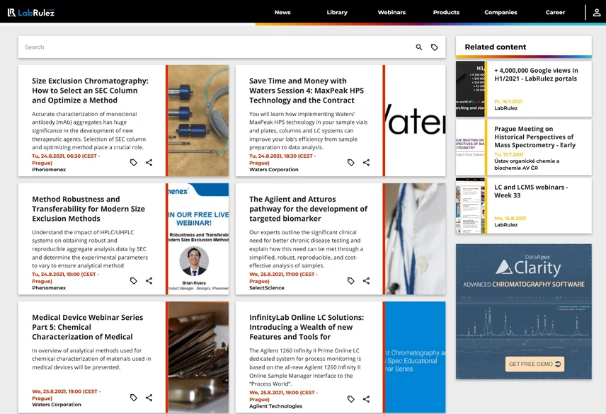 <p>LabRulez: LC and LCMS webinars - Week 34</p>
