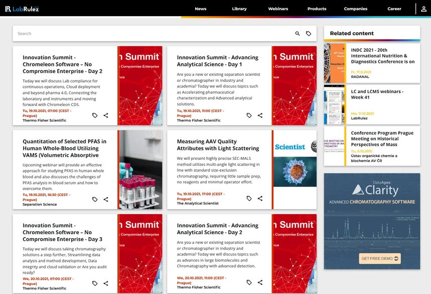 <p>LabRulez: LC and LCMS webinars - Week 42</p>
