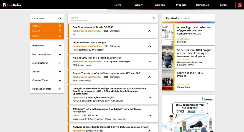 <p><strong>LabRulez:</strong> News from LabRulezGCMS Library - Week 12, 2025</p>