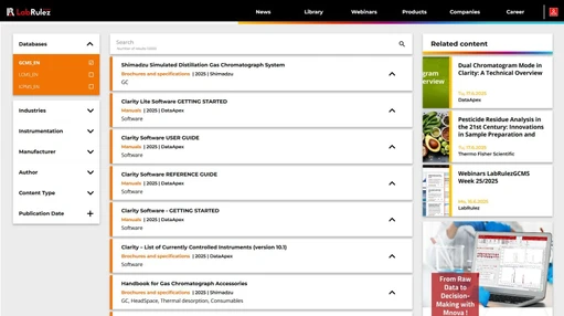 News from LabRulezGCMS Library - Week 25, 2025