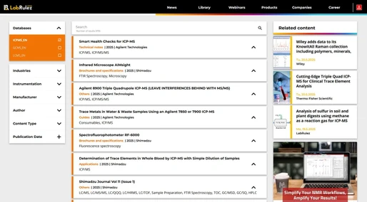 News from LabRulezICPMS Library - Week 21, 2025