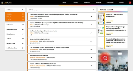 News from LabRulezICPMS Library - Week 29, 2025