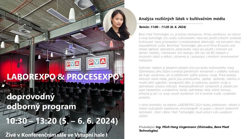 <ul>
<li><strong>Foto:</strong> LabRulez: Přednáška LABOREXPO 2024: Analýza rozličných látek v kultivačním médiu</li>
</ul>
