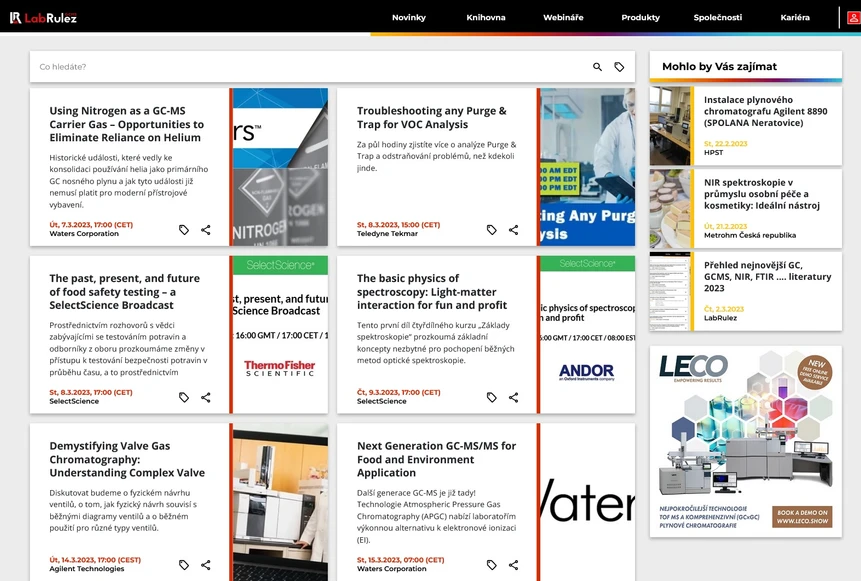 <p>LabRulez: Webináře LabRulezGCMS týden 10-11/2023</p>
