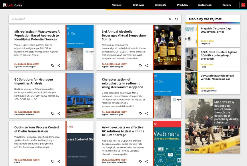 <p>LabRulez: Webináře LabRulezGCMS týden 18-19/2023</p>