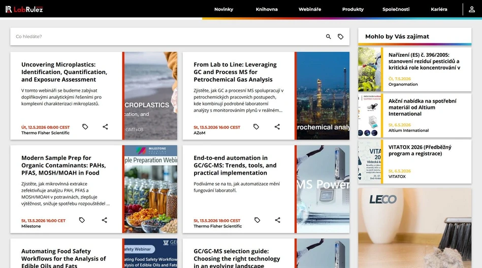 <p>LabRulez: Webináře LabRulezGCMS týden 20/2026</p>