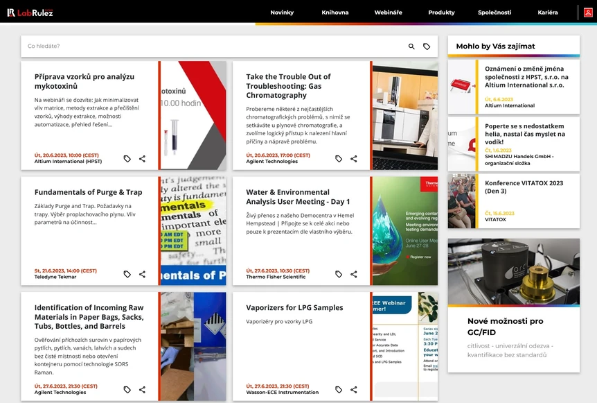 <p>LabRulez: Webináře LabRulezGCMS týden 25-26/2023</p>