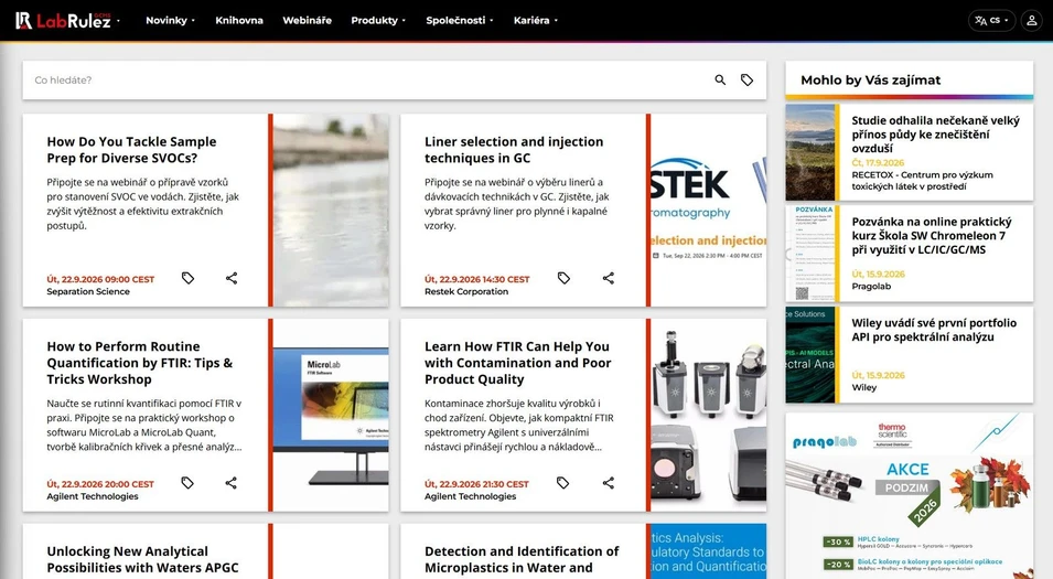 <p>LabRulez: Webináře LabRulezGCMS týden 39/2026</p>