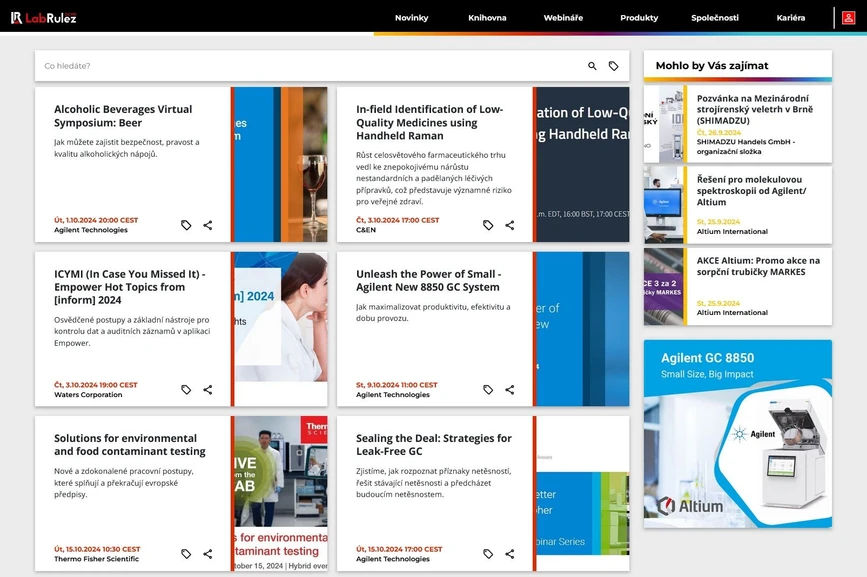 <p>LabRulez: Webináře LabRulezGCMS týden 40/2024</p>