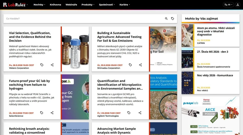 <p>LabRulez: Webináře LabRulezGCMS týden 40/2026</p>