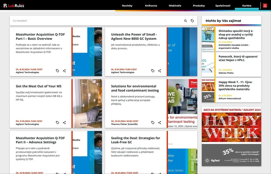 <p>LabRulez: Webináře LabRulezGCMS týden 41/2024</p>