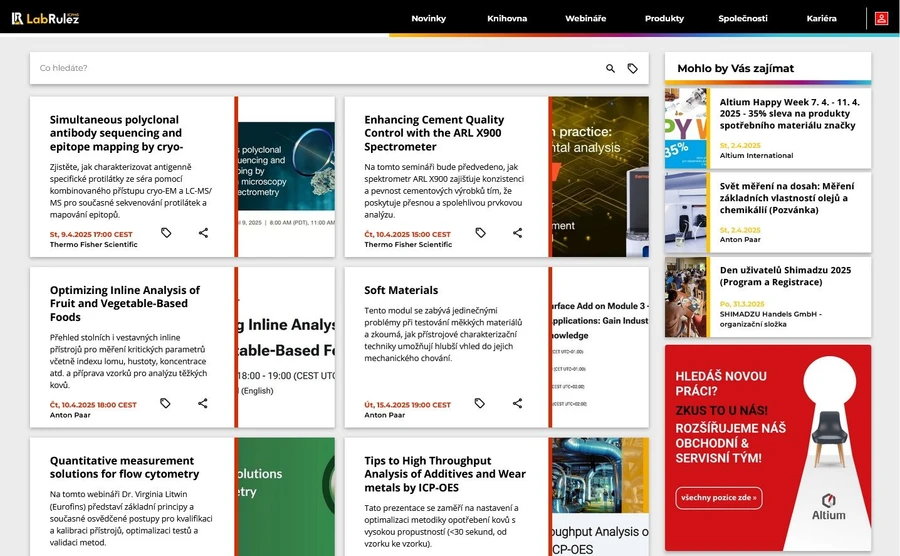 <p>LabRulez: Webináře LabRulezICPMS týden 15/2025</p>