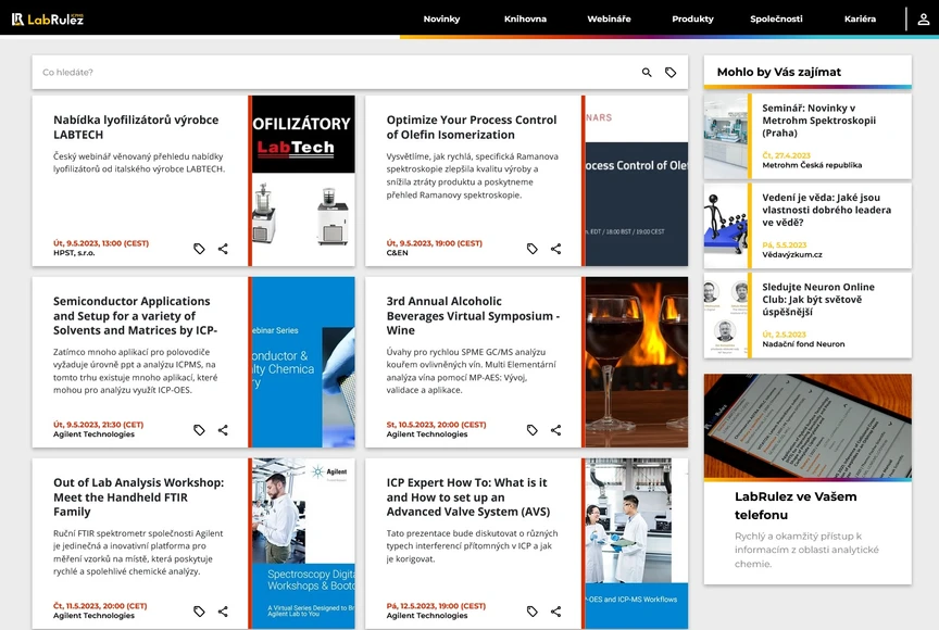 <p>LabRulez: Webináře LabRulezICPMS týden 19/2023</p>
