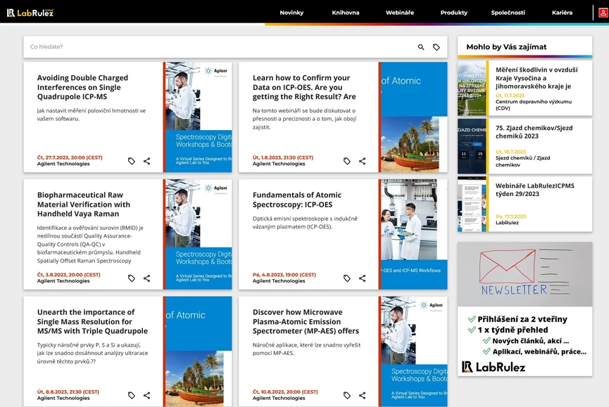 <p>LabRulez: Webináře LabRulezICPMS týden 30-31/2023</p>
