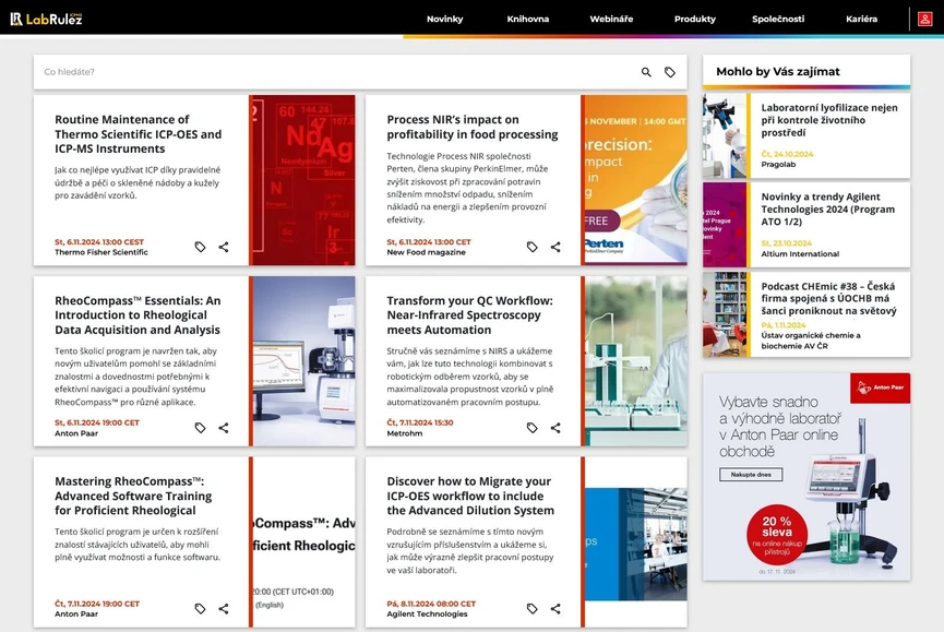 <p>LabRulez: Webináře LabRulezICPMS týden 45/2024</p>