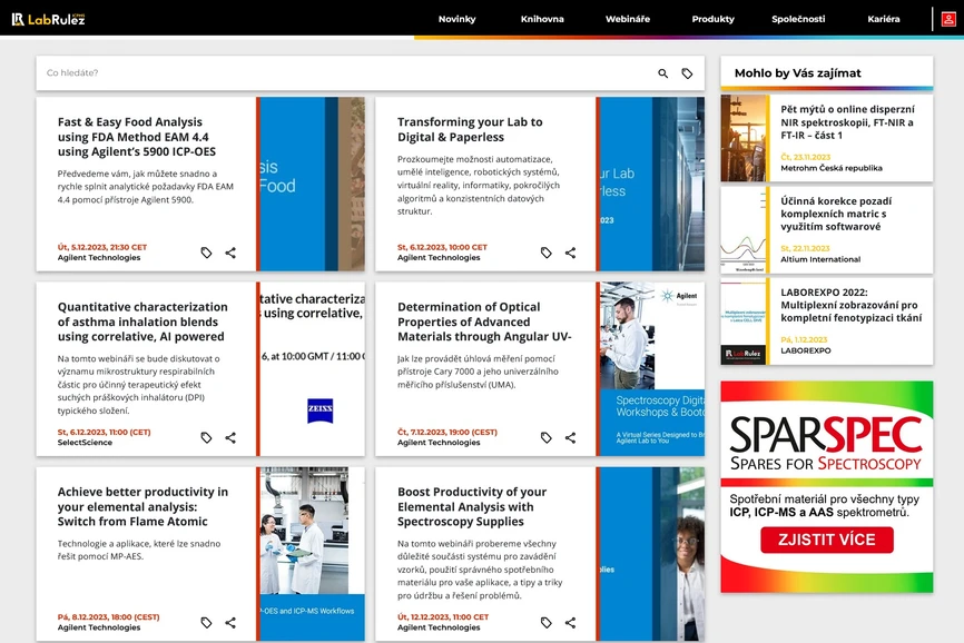 <p>LabRulez: Webináře LabRulezICPMS týden 49/2023</p>
