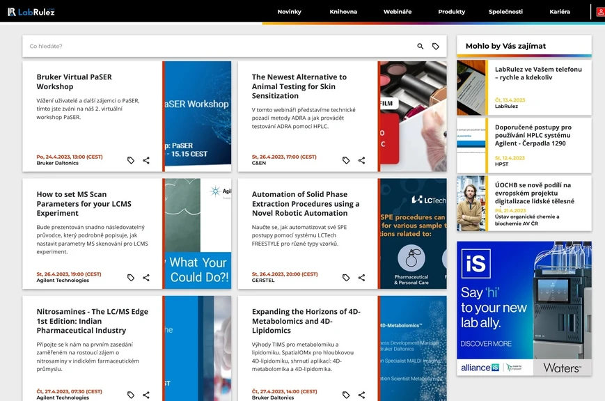<p>LabRulez: Webináře LabRulezLCMS týden 17/2023</p>