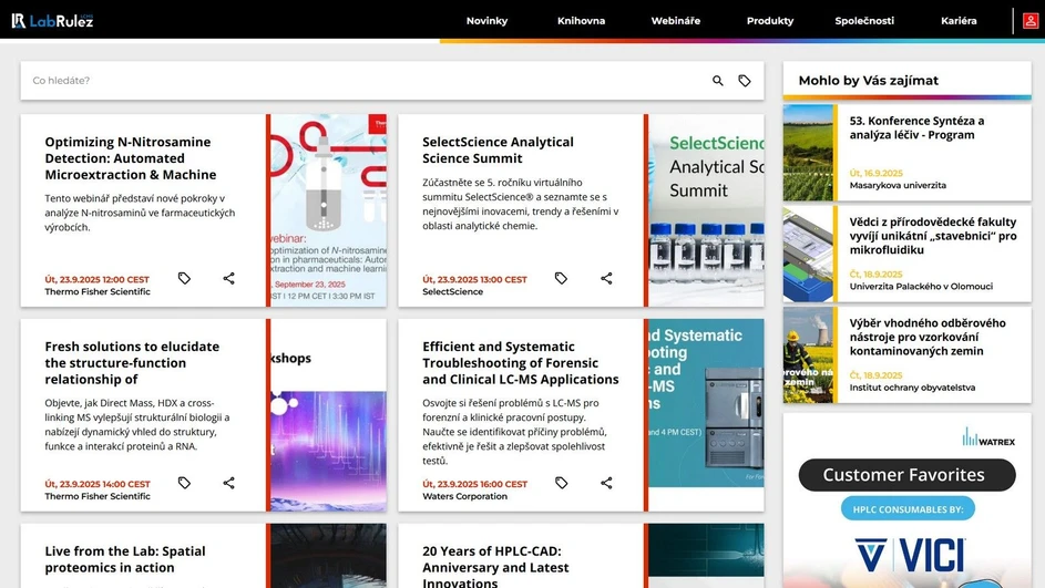 <p>LabRulez: Webináře LabRulezLCMS týden 39/2025</p>
