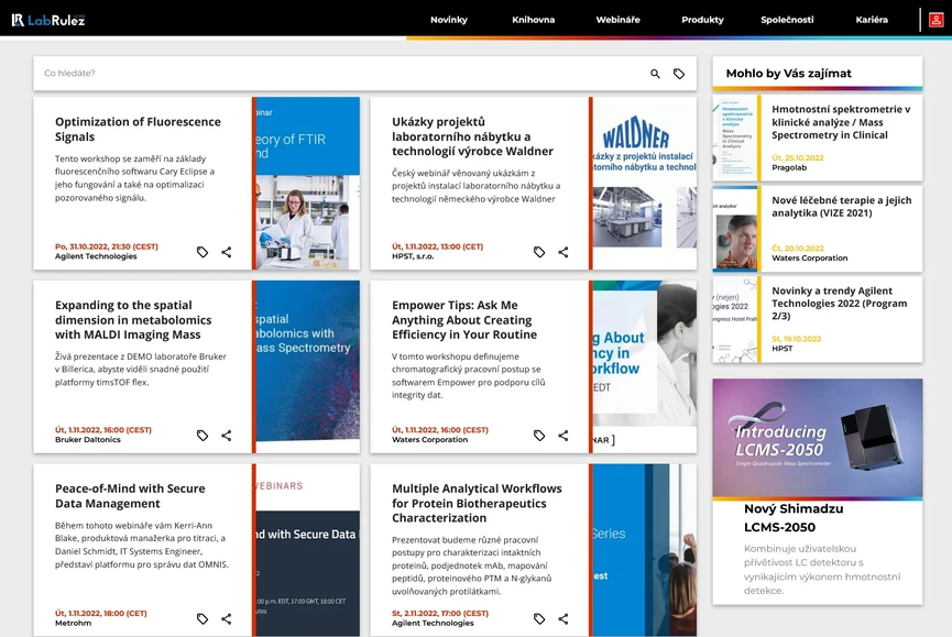 <p>LabRulez: Webináře LabRulezLCMS týden 44/2022</p>