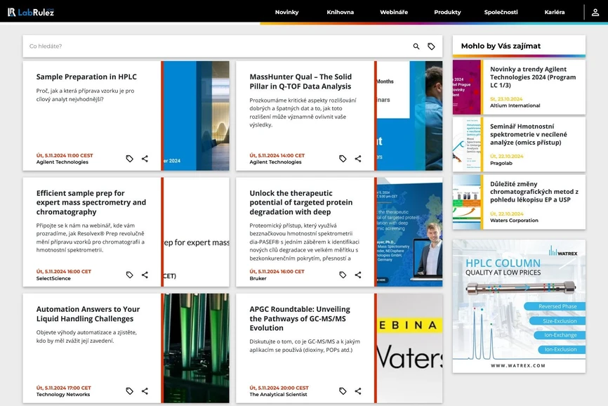 <p>LabRulez: Webináře LabRulezLCMS týden 45/2024</p>