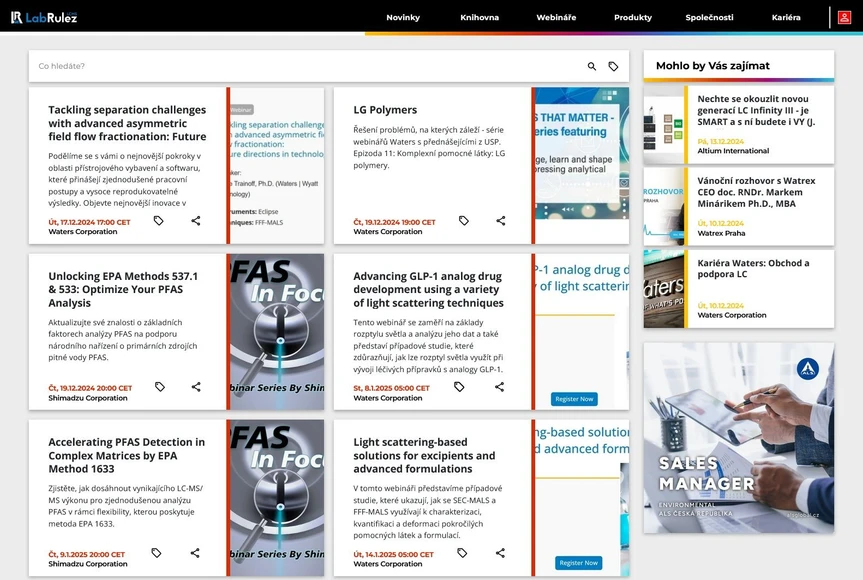 <p>LabRulez: Webináře LabRulezLCMS týden 51/2024</p>