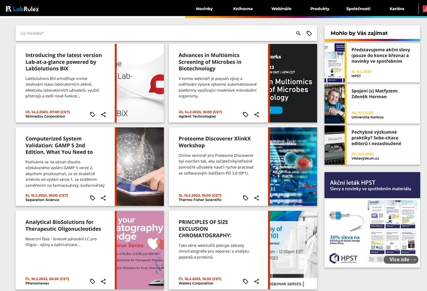 <p>LabRulez: Webináře LabRulezLCMS týden 7/2023</p>
