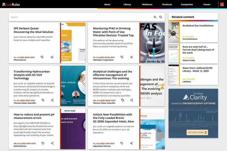 <p>LabRulez: Webinars LabRulezGCMS Week 14-15/2025</p>