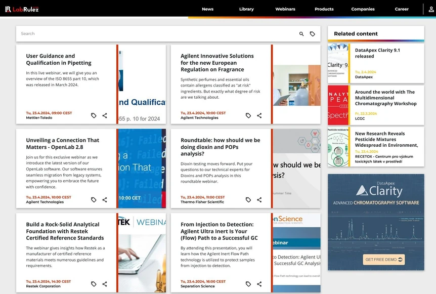 <p>LabRulez: Webinars LabRulezGCMS Week 17/2024</p>