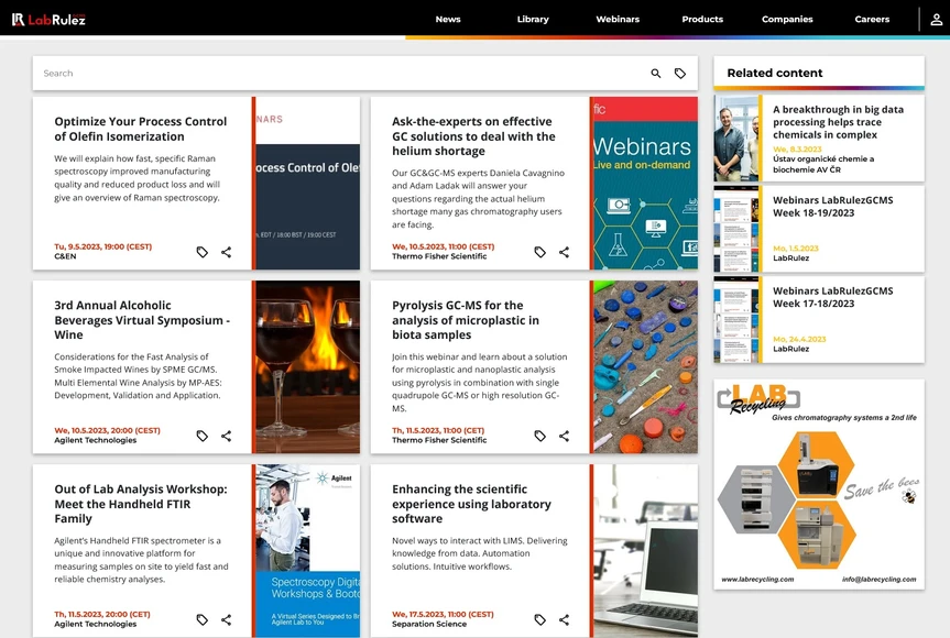 <p>LabRulez: Webinars LabRulezGCMS Week 19/2023</p>

