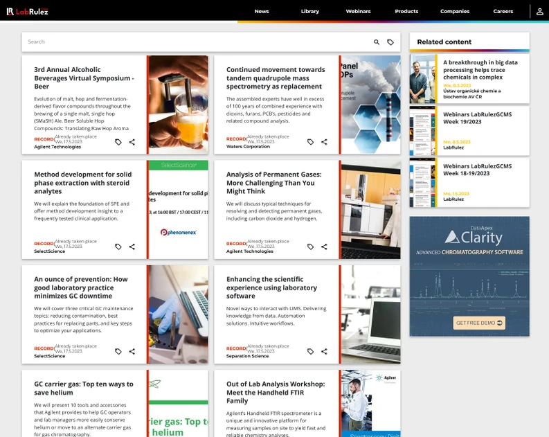 <p>LabRulez: Webinars LabRulezGCMS Week 20/2023</p>

