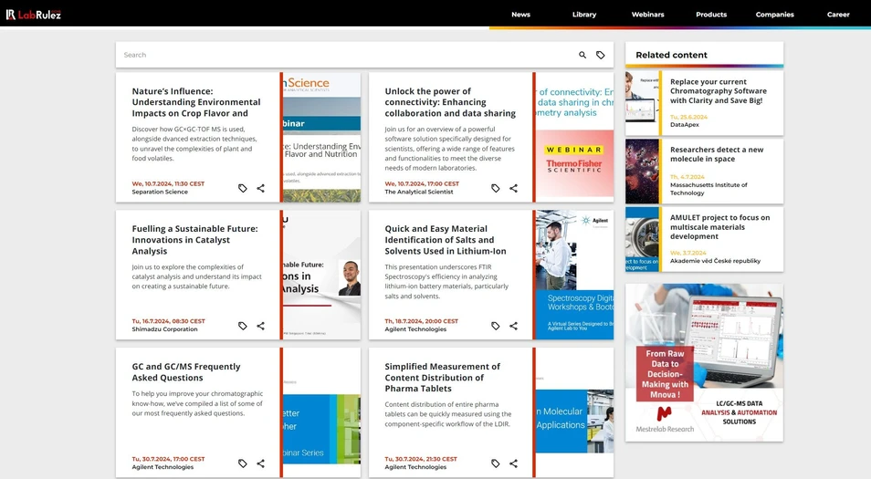 <p>LabRulez: Webinars LabRulezGCMS Week 28/2024</p>
