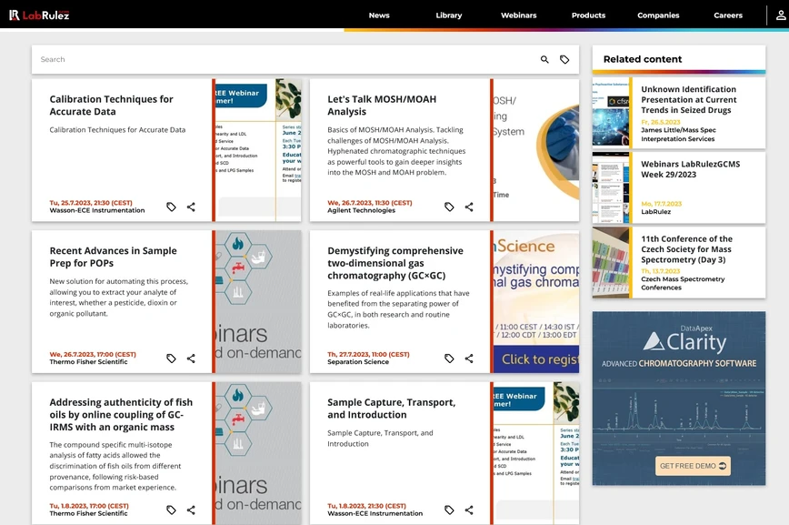 <p>LabRulez: Webinars LabRulezGCMS Week 30/2023</p>
