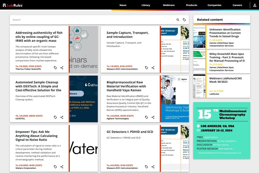 <p>LabRulez: Webinars LabRulezGCMS Week 31/2023</p>
