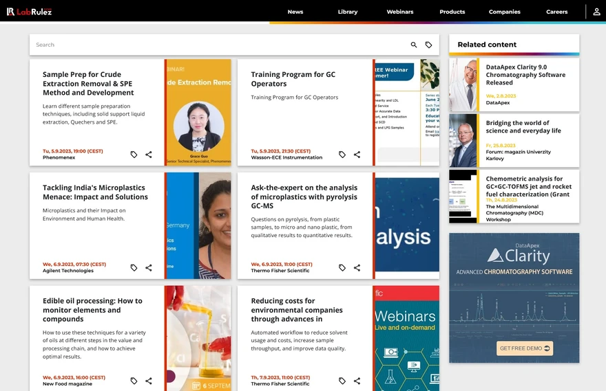 <p>LabRulez: Webinars LabRulezGCMS Week 36/2023</p>
