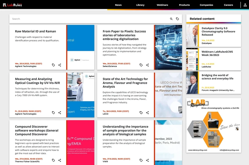 <p>LabRulez: Webinars LabRulezGCMS Week 38/2023</p>
