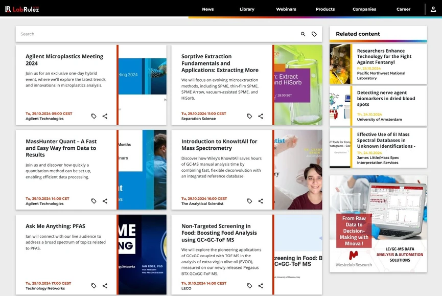 <p>LabRulez: Webinars LabRulezGCMS Week 44/2024</p>