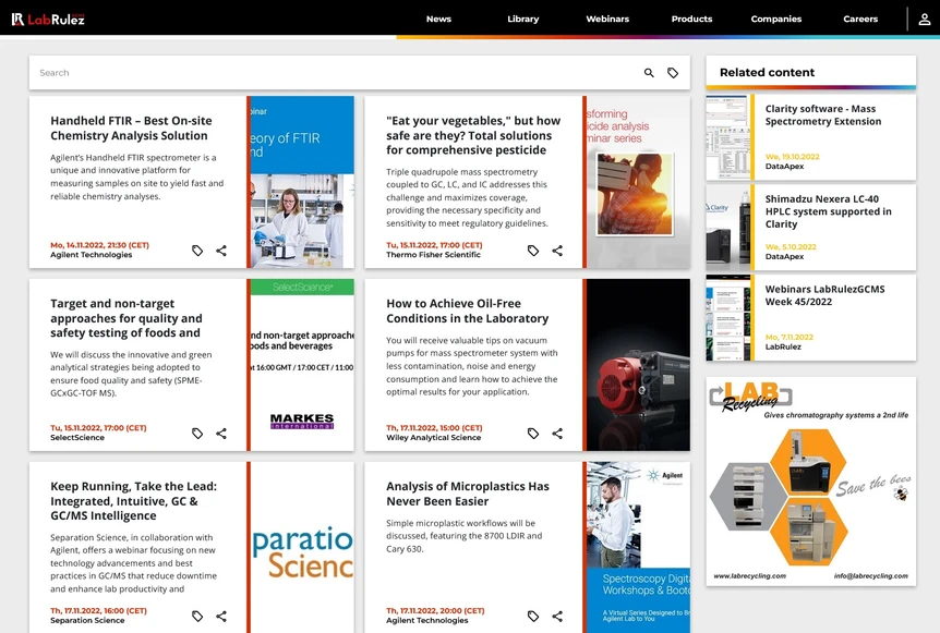 <p>LabRulez: Webinars LabRulezGCMS Week 46/2022</p>
