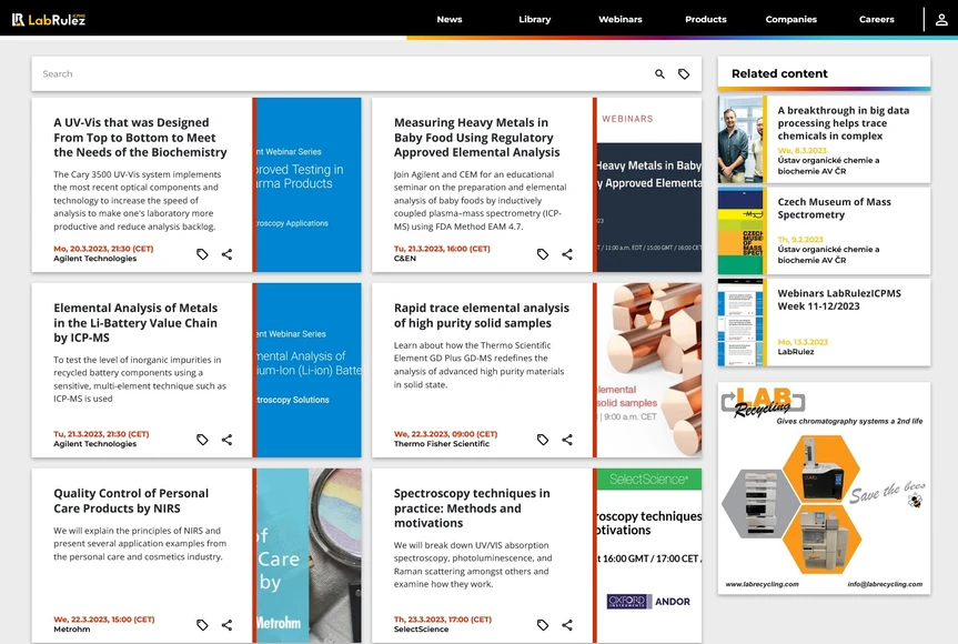 <p>LabRulez: Webinars LabRulezICPMS Week 12/2023</p>
