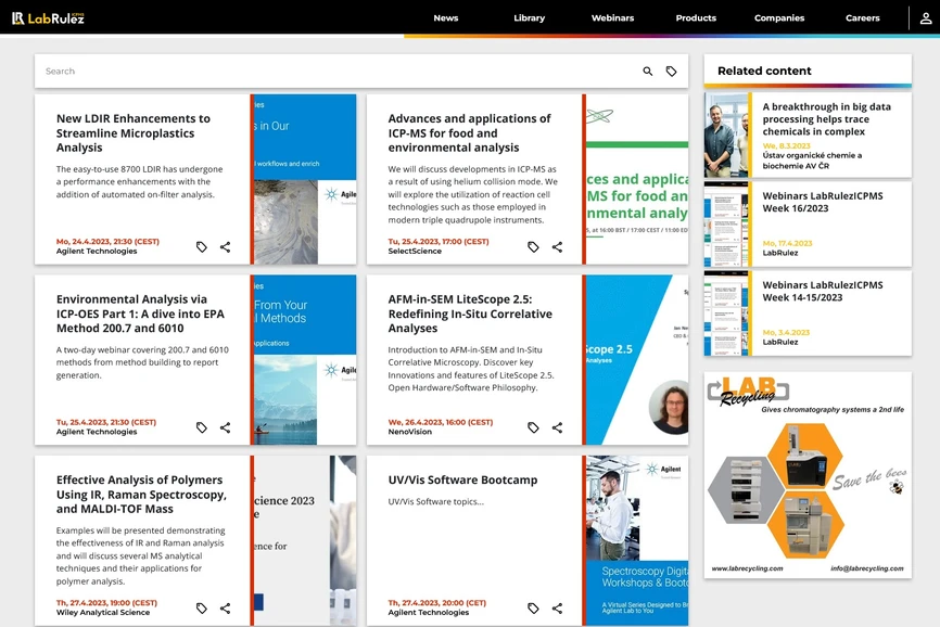 <p>LabRulez:  Webinars LabRulezICPMS Week 17/2023</p>
