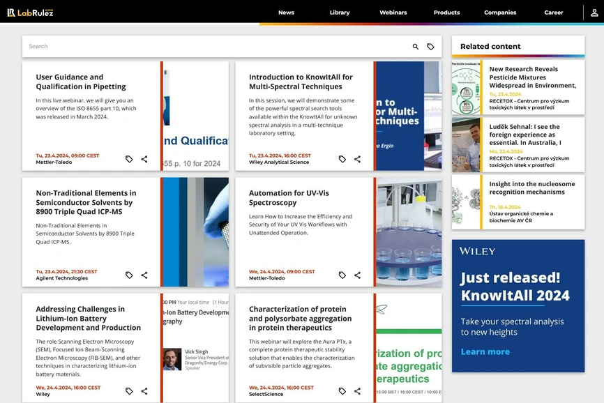 <p>LabRulez: Webinars LabRulezICPMS Week 17/2024</p>
