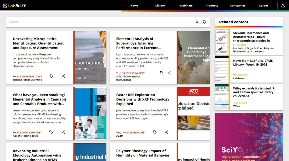 <p>LabRulez: Webinars LabRulezICPMS Week 20/2026</p>