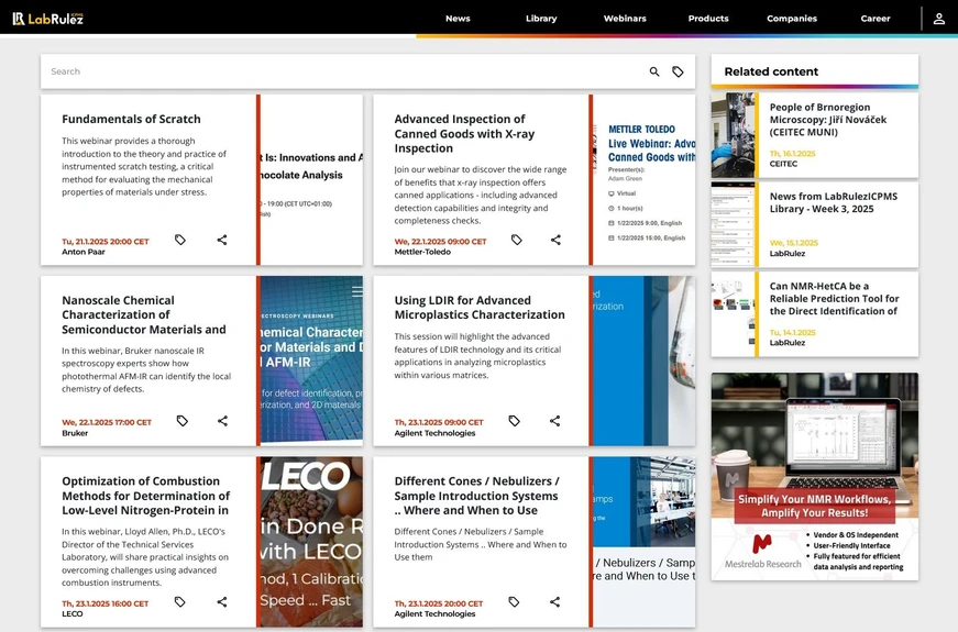 <p>LabRulez: Webinars LabRulezICPMS Week 4/2025</p>