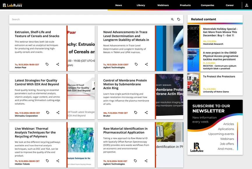 <p>LabRulez: Webinars LabRulezICPMS Week 50/2024</p>