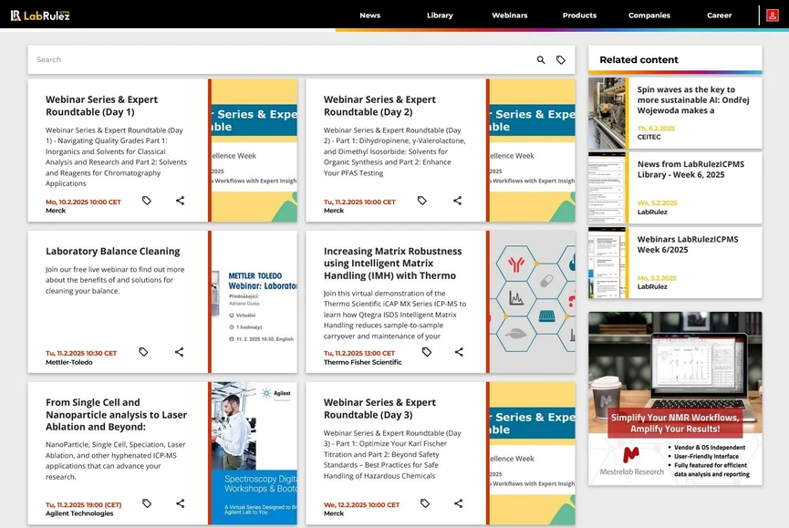 <p>LabRulez: Webinars LabRulezICPMS Week 7/2025</p>